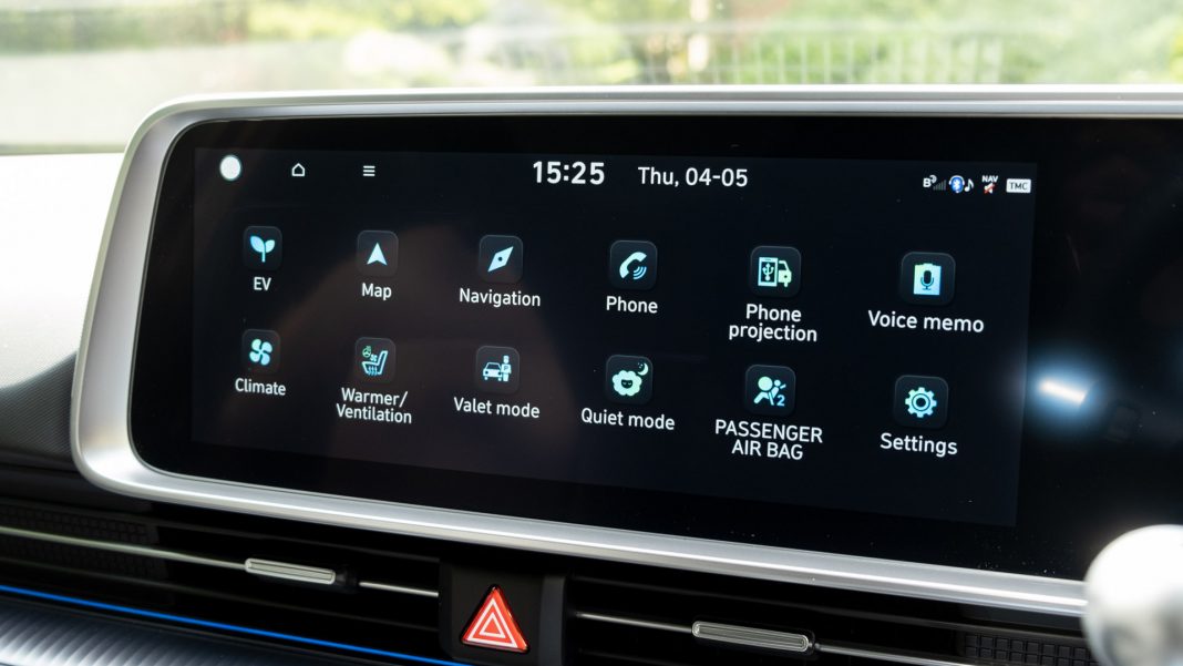 Hyundai Ioniq 6 infotainment system