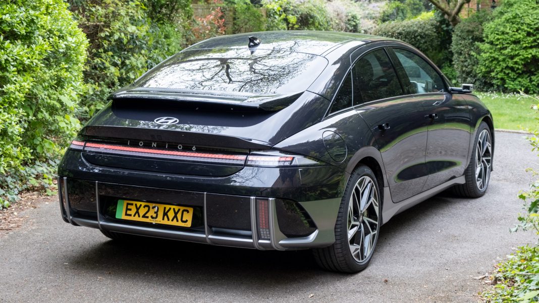 Hyundai Ioniq 6 rear profile