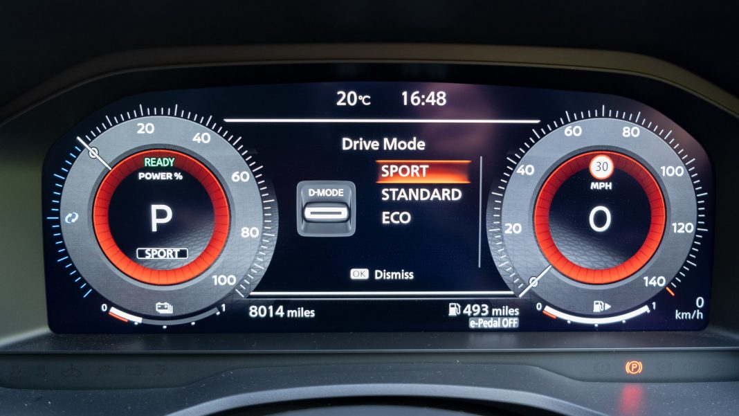 Nissan Qashqai drive modes