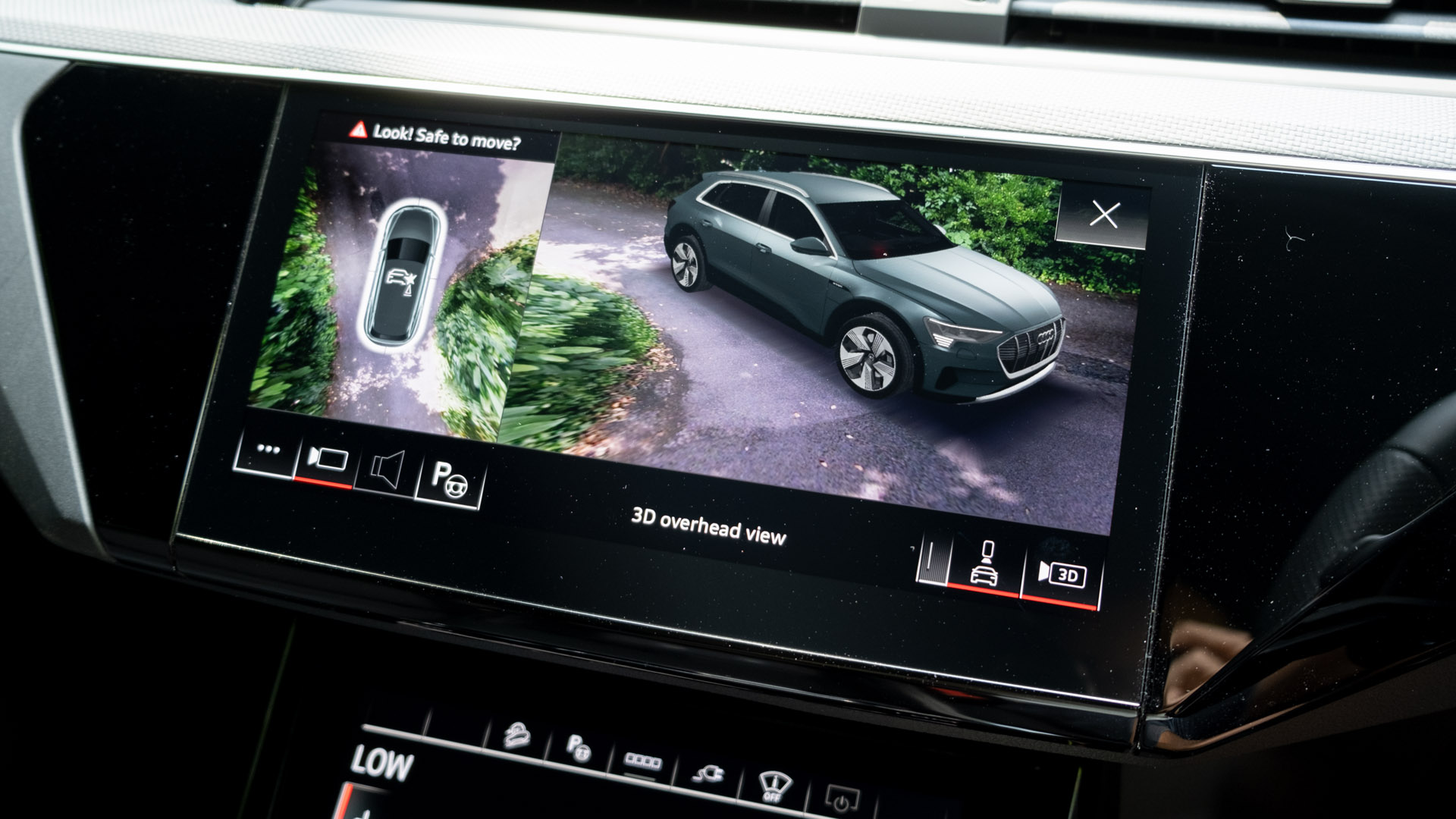 Audi Q8 e-tron rear camera view