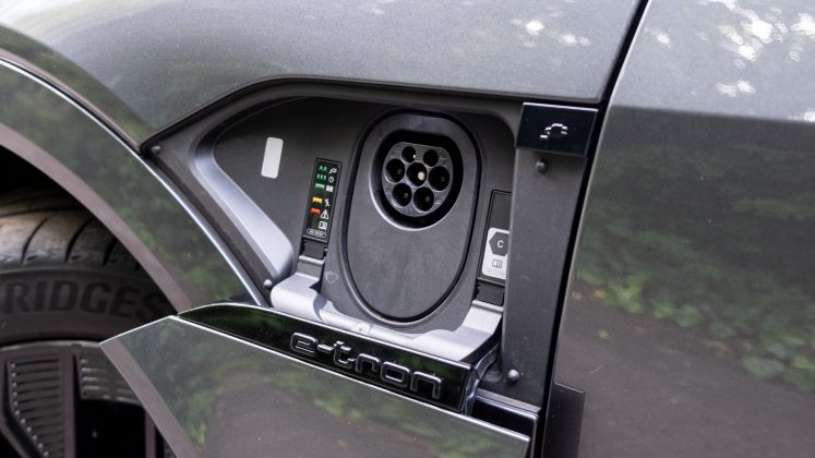 Audi Q8 e-tron side charging port