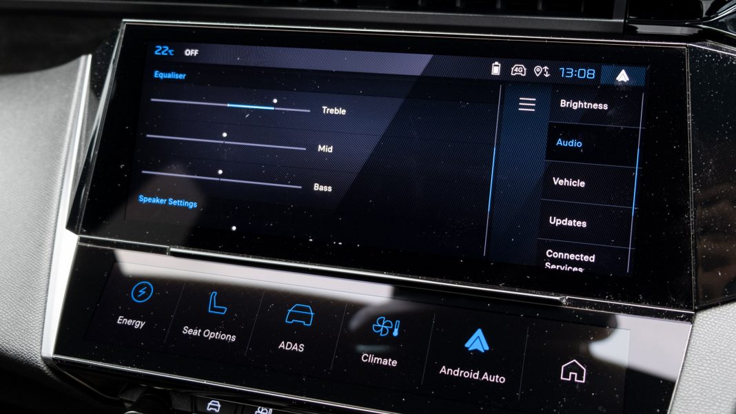 Peugeot 408 audio settings