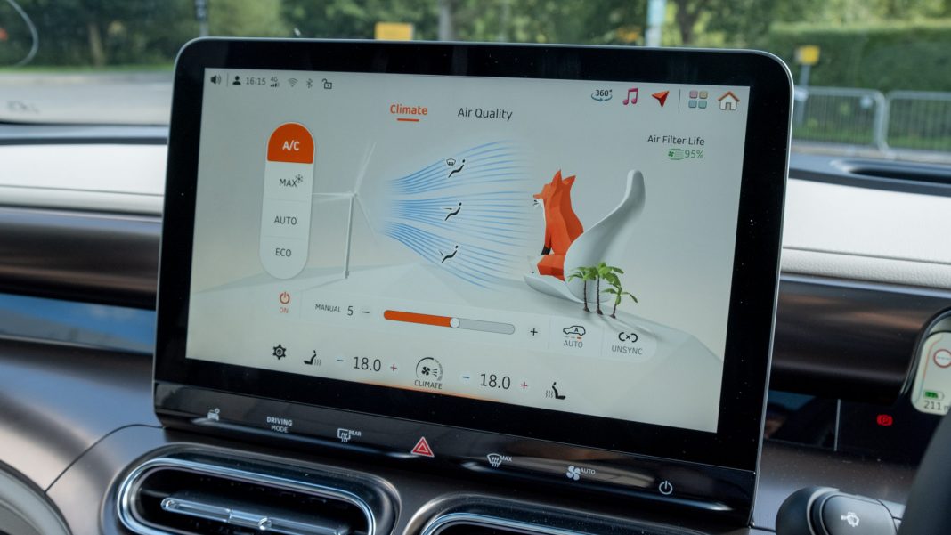 Smart #1 climate controls