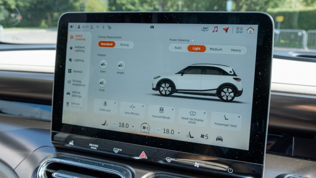 Smart #1 steering settings