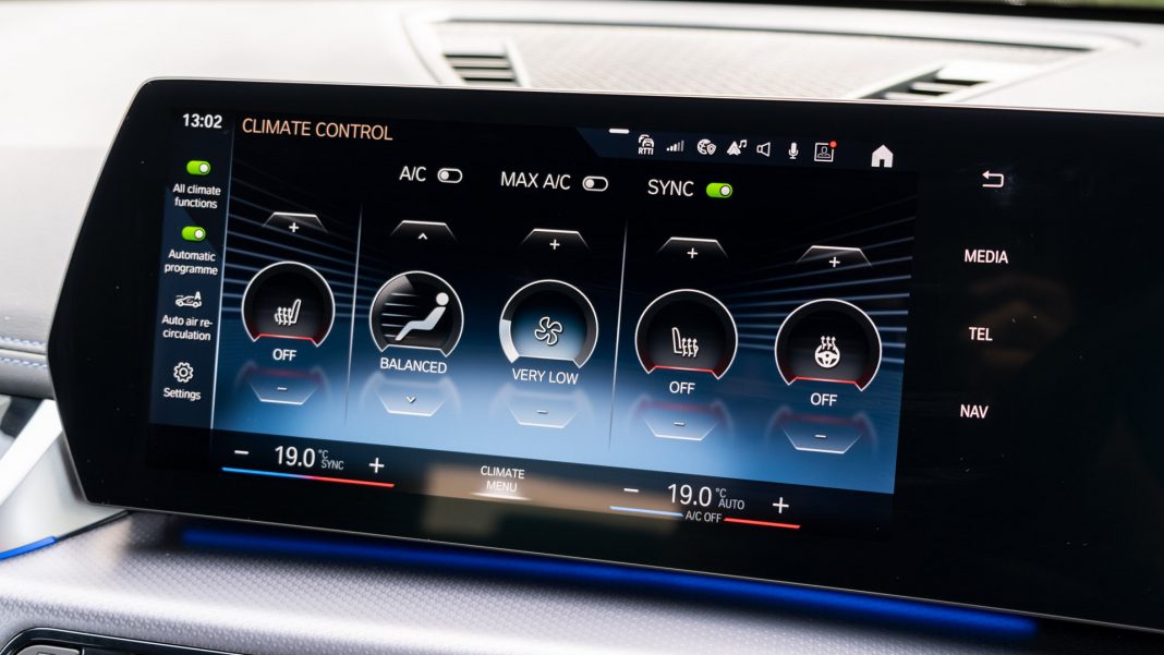 BMW iX1 climate controls