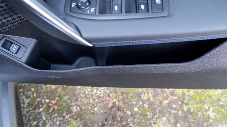 BMW iX1 front door compartment