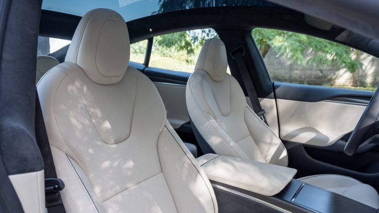 Tesla Model S Plaid front seat