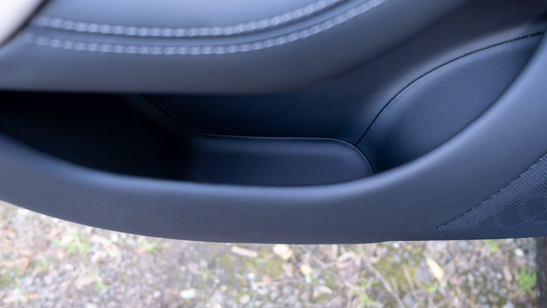 Tesla Model S Plaid rear door compartment