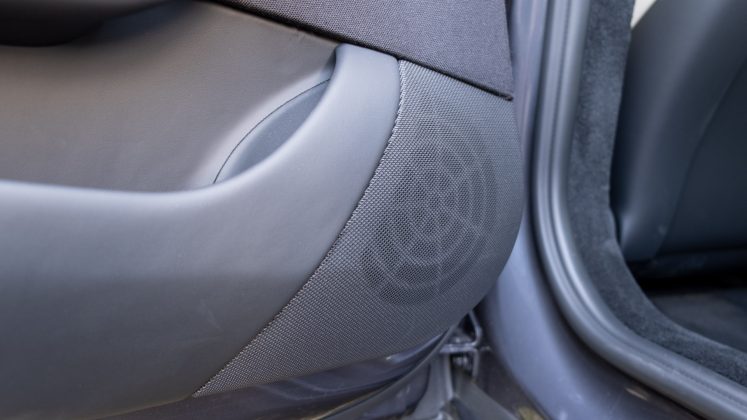 Tesla Model S Plaid rear door speaker