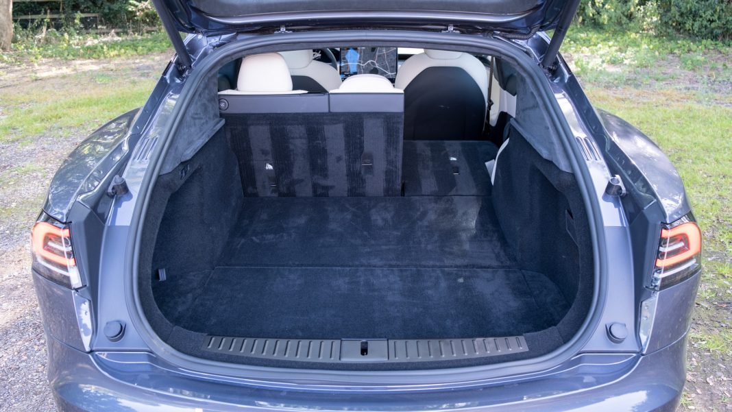 Tesla Model S Plaid seat down