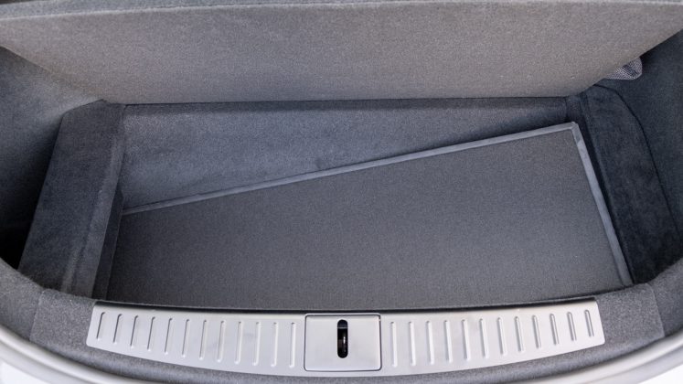 Tesla Model S Plaid underfloor storage