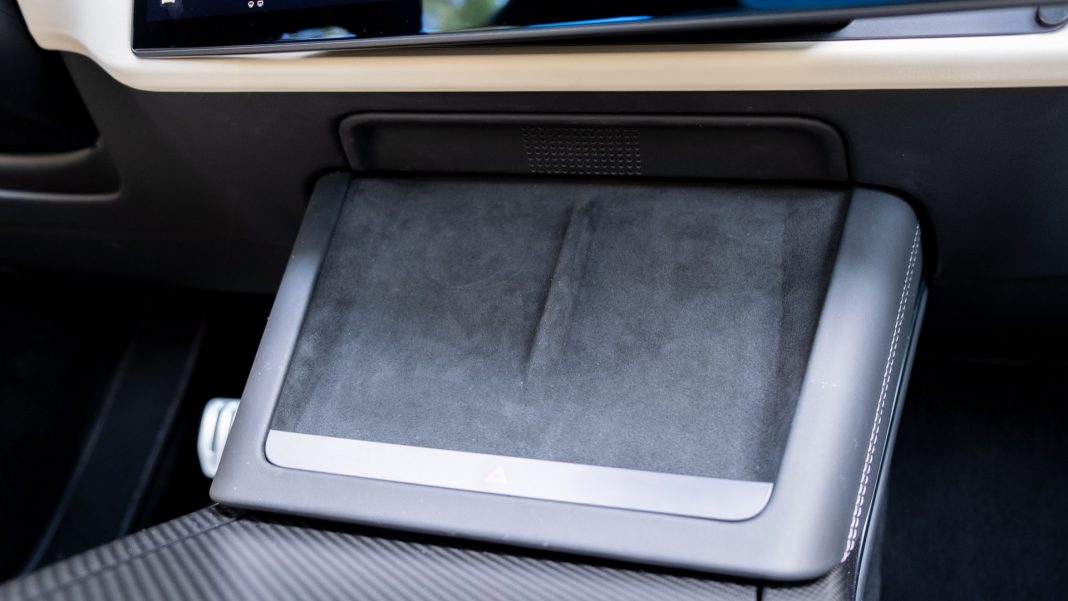 Tesla Model S Plaid wireless chargers