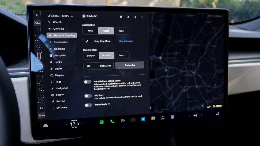 Tesla Model S drive modes