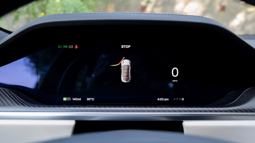 Tesla Model S instrument cluster