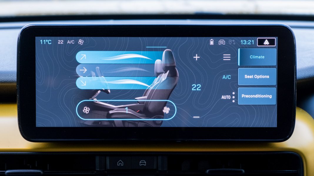 Jeep Avenger climate controls