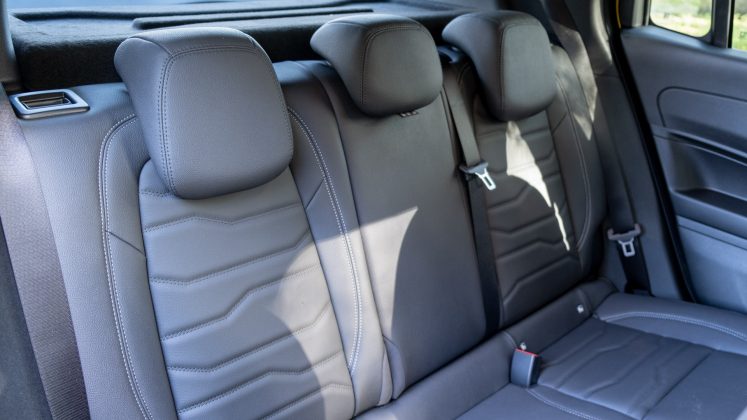 Jeep Avenger rear seat comfort