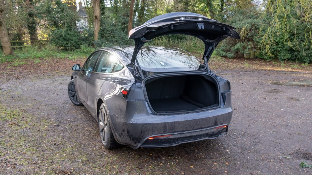 New Tesla Model 3 boot