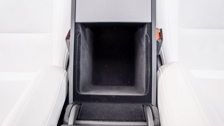 New Tesla Model 3 centre armrest storage