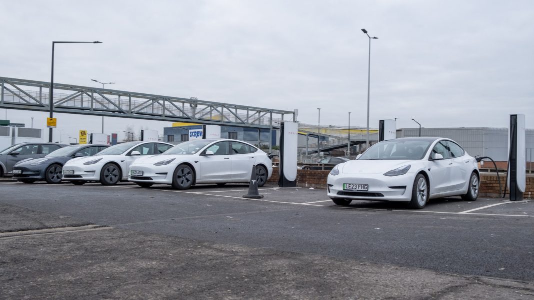 New Tesla Model 3 charging