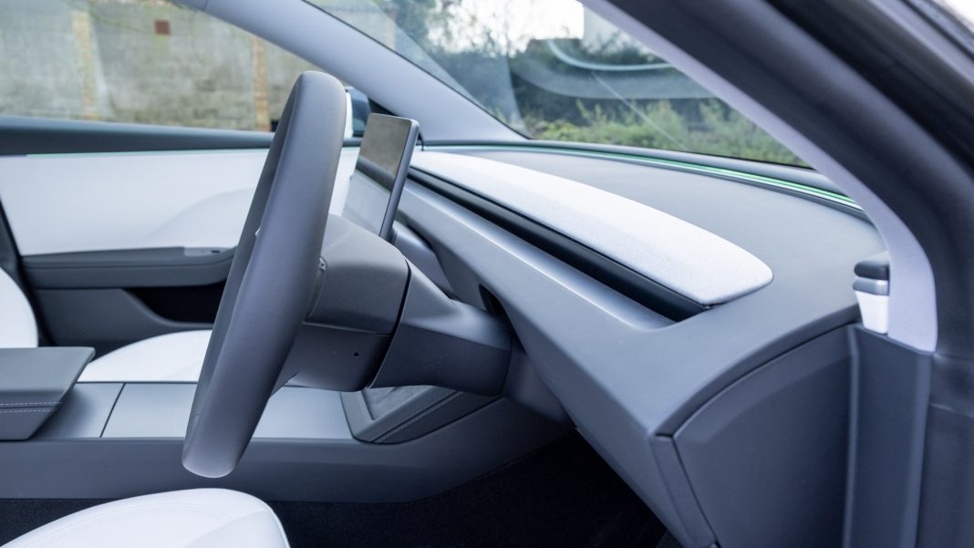 New Tesla Model 3 dashboard