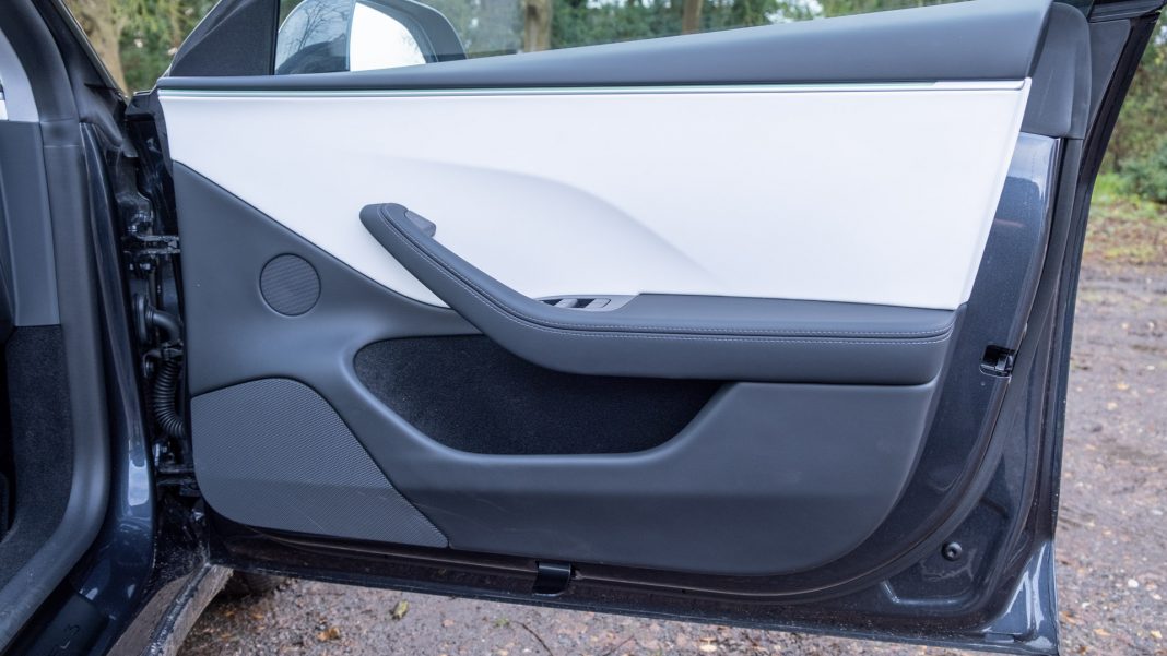 New Tesla Model 3 front door