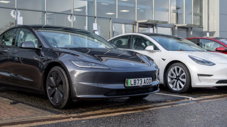 New Tesla Model 3 front old vs new