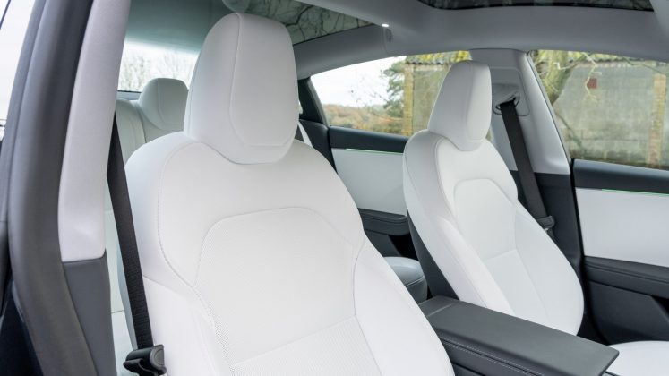 New Tesla Model 3 front seats