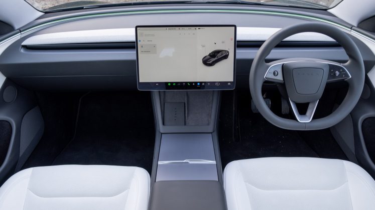 New Tesla Model 3 interior space
