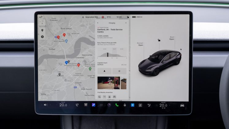 New Tesla Model 3 maps
