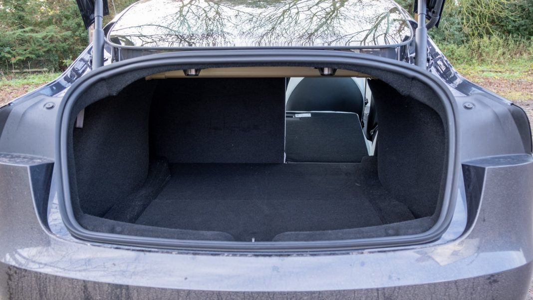 New Tesla Model 3 one seat down