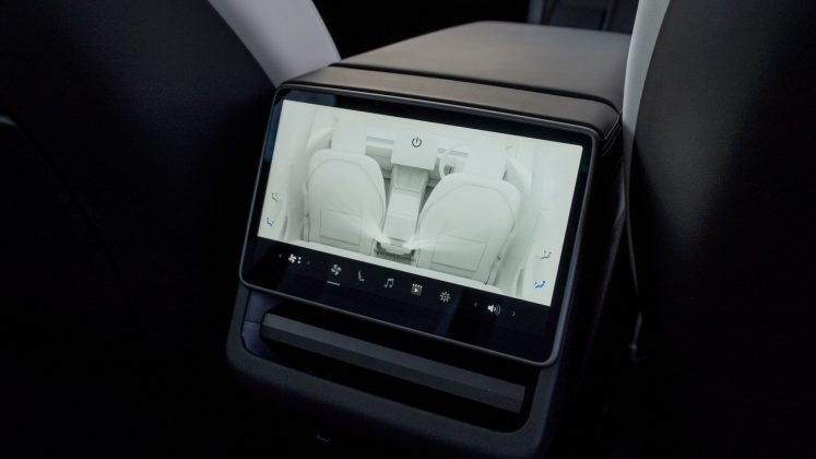 New Tesla Model 3 rear display