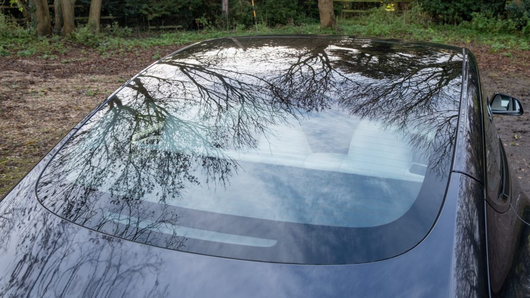 New Tesla Model 3 rear window