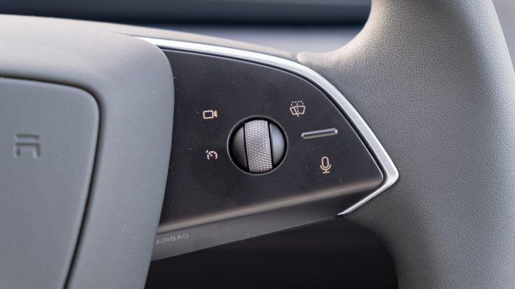 New Tesla Model 3 steering buttons