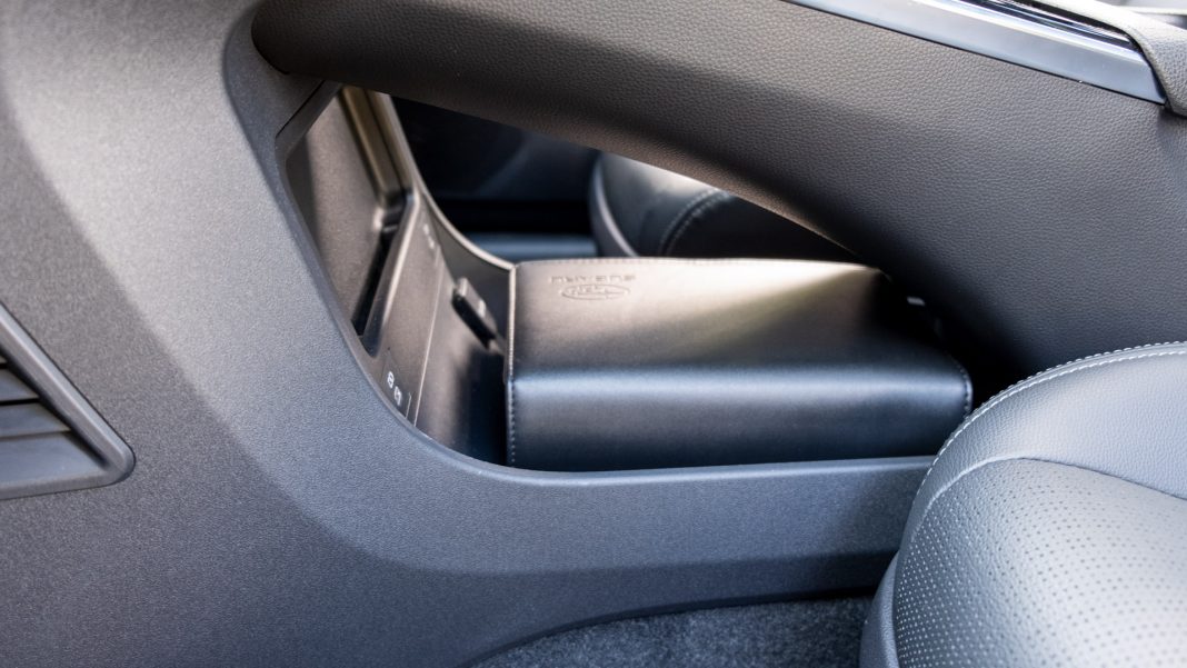 Subaru Solterra centre console storage full