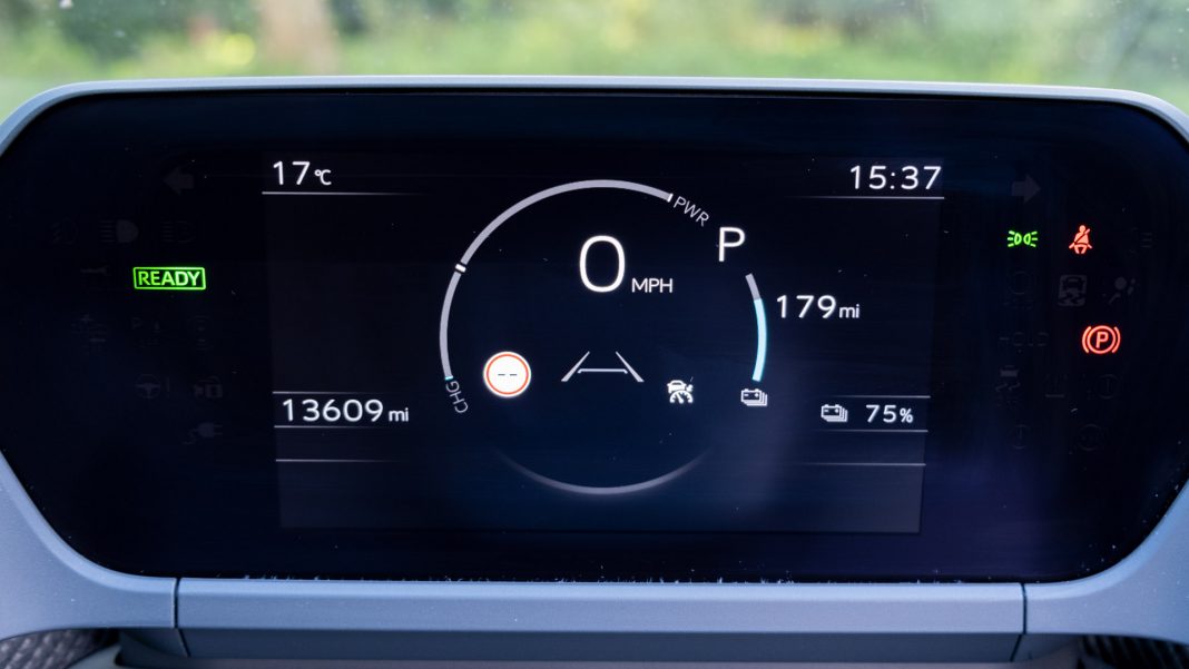 Subaru Solterra driver display