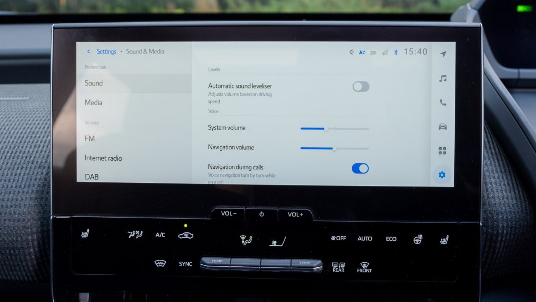 Subaru Solterra sound settings