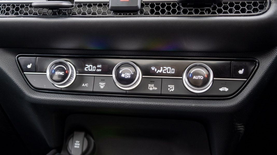 Honda ZR-V climate controls