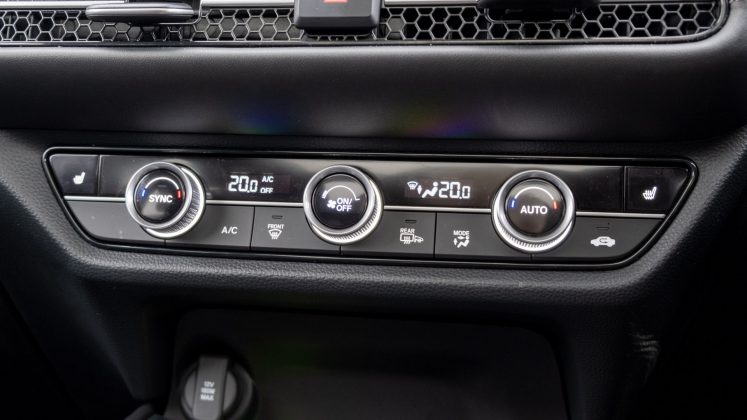 Honda ZR-V climate controls