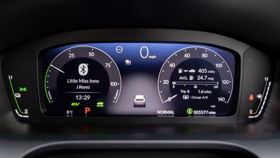 Honda ZR-V instrument cluster