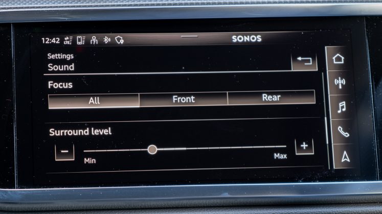 Audi Q3 TFSI e Sonos system