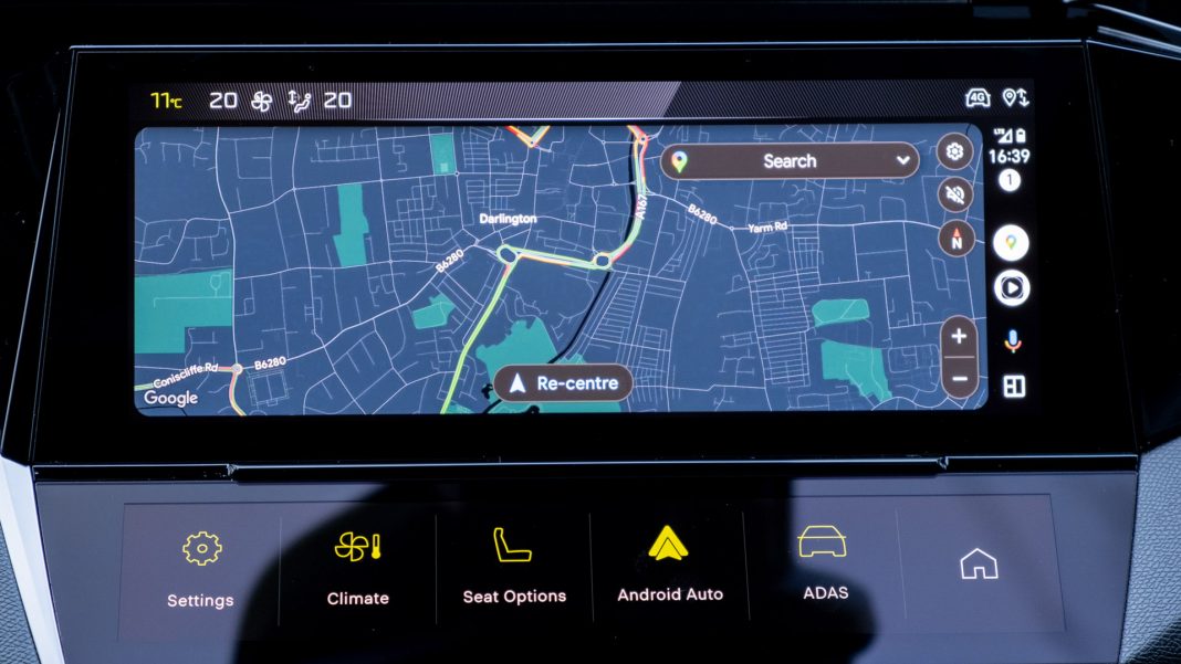 Peugeot e-308 Android Auto