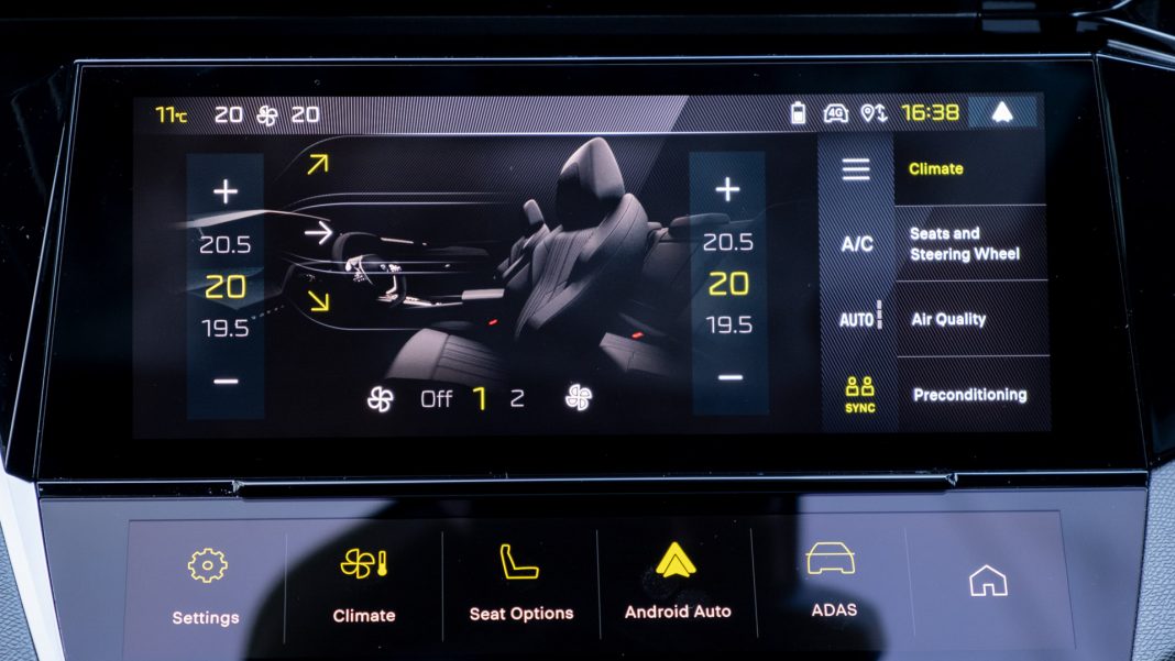 Peugeot e-308 climate