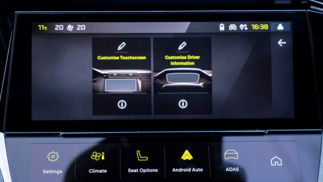 Peugeot e-308 customisation