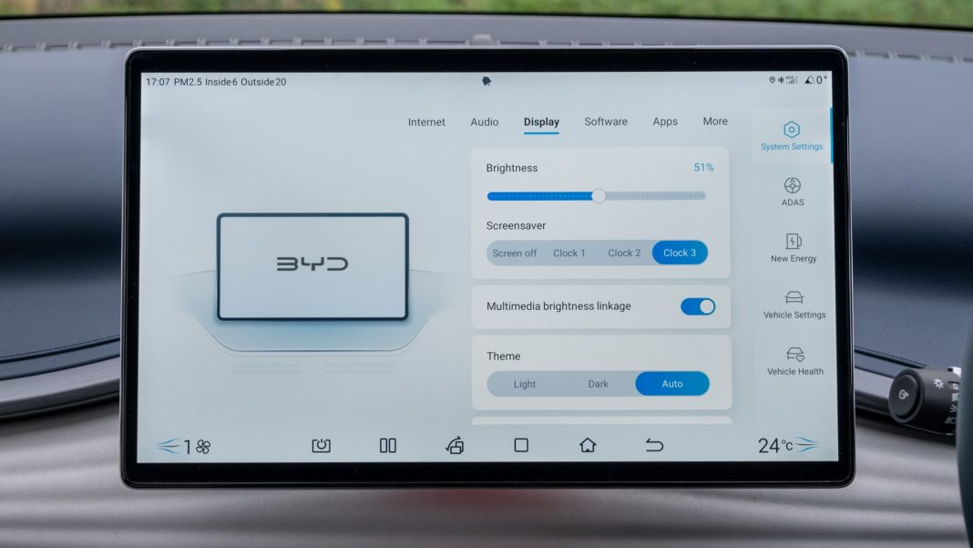 BYD Atto 3 brightness