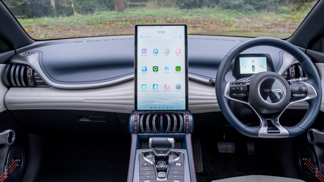 BYD Atto 3 screen portrait