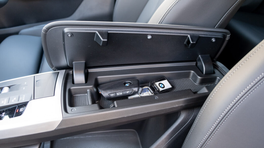 BMW iX2 centre console area