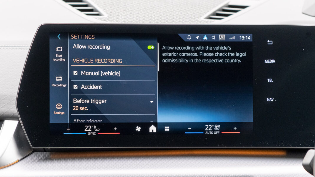 BMW iX2 drive recorder