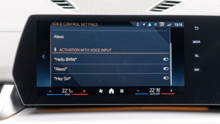 BMW iX2 voice control