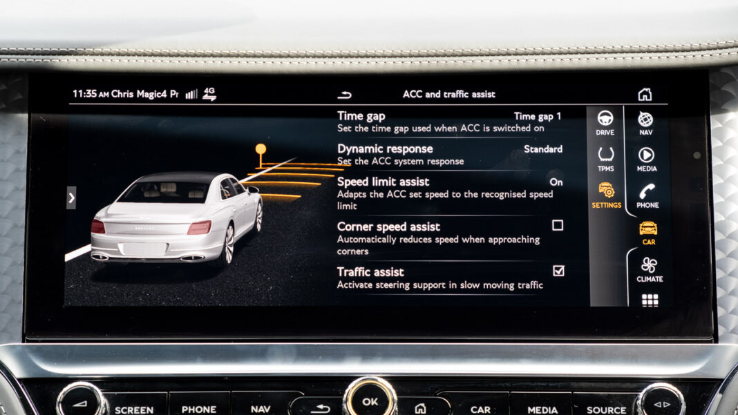 Bentley Flying Spur Hybrid safety setting