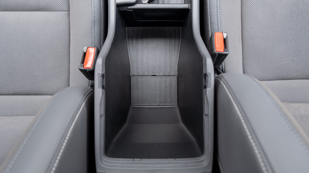 Hyundai Kona armrest storage removed